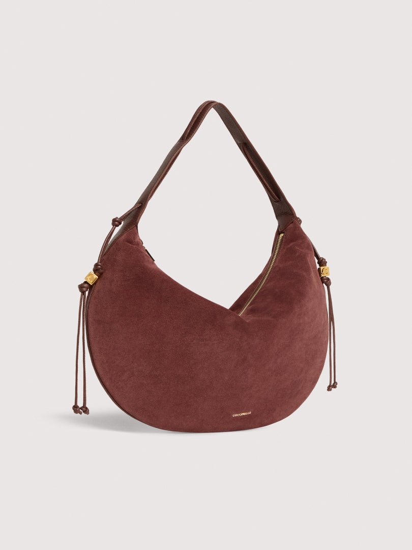 Τσάντα ώμου Thess Suede σε μπορντό - Coccinelle | E1VCB130101-R49