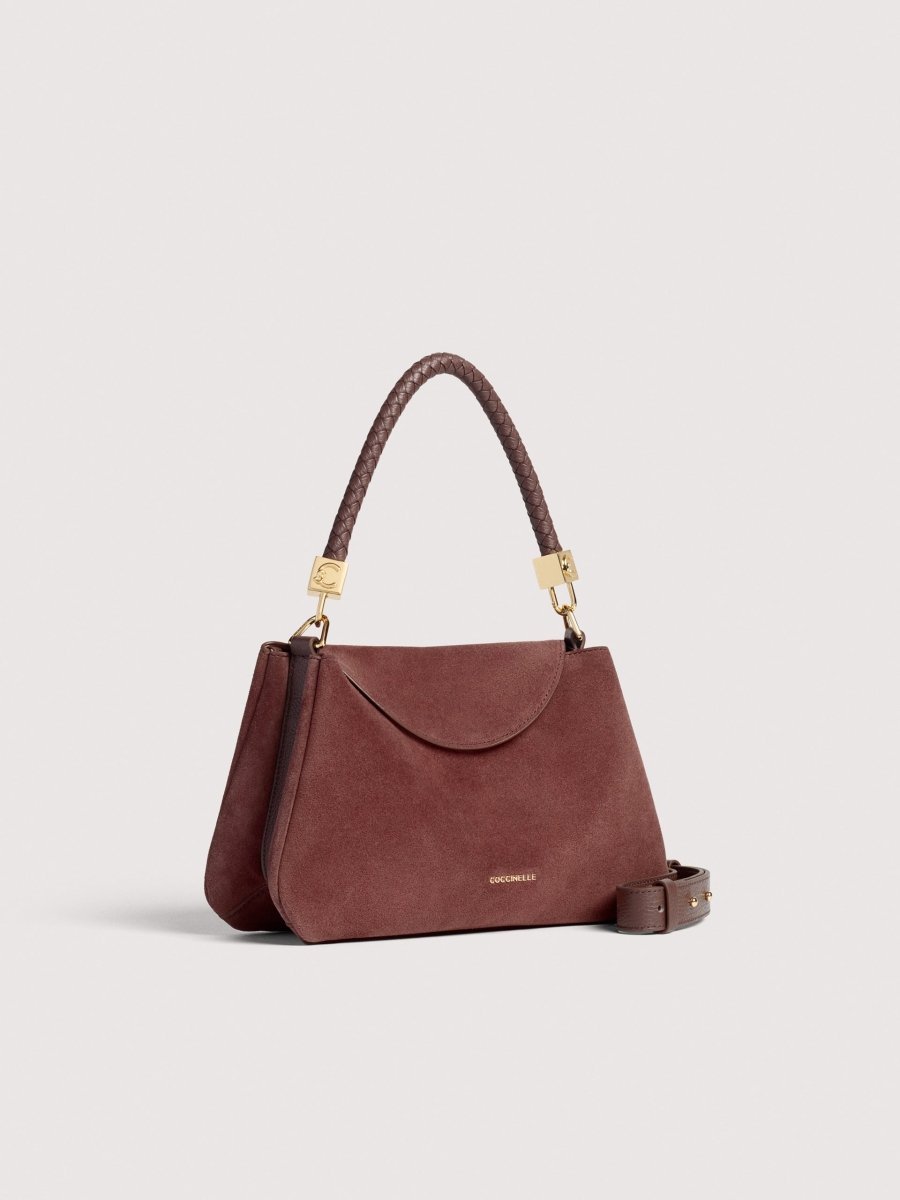 Τσάντα χειρός Tiggy Suede σε μπορντό - Coccinelle | E1VCL180201-R49