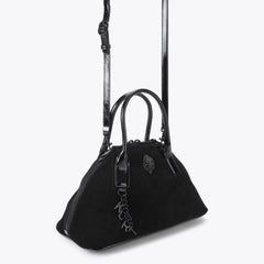 Τσάντα Sloane Bowling σε μαύρο suede - Kurt Geiger